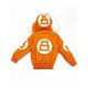 8 Ball Orange Fur Hooded Leather Parka Jacket