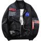 Apollo NASA Logo MA-1 Military Patches Windbreaker U.S. Space Bomber Jacket