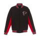 Atlanta Falcons Black and Red Varsity Wool Jacket