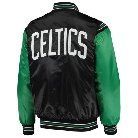 Black Kelly Green Boston Celtics The Enforcer Satin Jacket