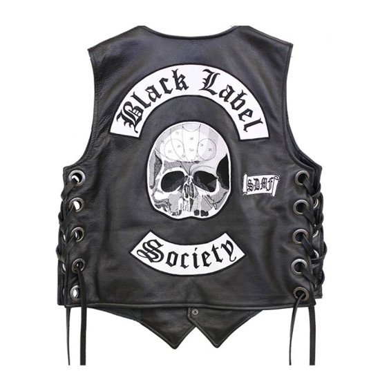 Black Label Society Men's Leather Vest