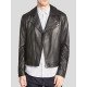 Black Leather Fashion Motorcycle Jacket For Men’s