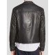 Black Leather Fashion Motorcycle Jacket For Men’s