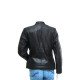 Black Quilted Design Black Leather Jacket For Women’s