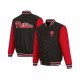 Black Red Philadelphia Phillies Poly Twill Jacket