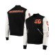 Black White Cincinnati Bengals Varsity Jacket