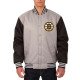 Boston Bruins Varsity Black and Gray Poly Jacket