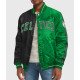 Boston Celtics Green and Black Varsity Satin Jacket