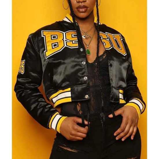 Bowie State University Black Satin Jacket