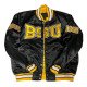 Bowie State University Black Satin Jacket For mens