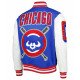 Chicago Cubs Mash Up Varsity Royal Blue and White Jacket