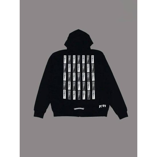 Chrome Hearts Foti Jarvis Block Zip Hoodie