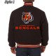 Cincinnati Bengals Black Varsity Wool Jacket