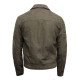 Cross Zipper Style Suede Leather Motorcycle Jacket for Men