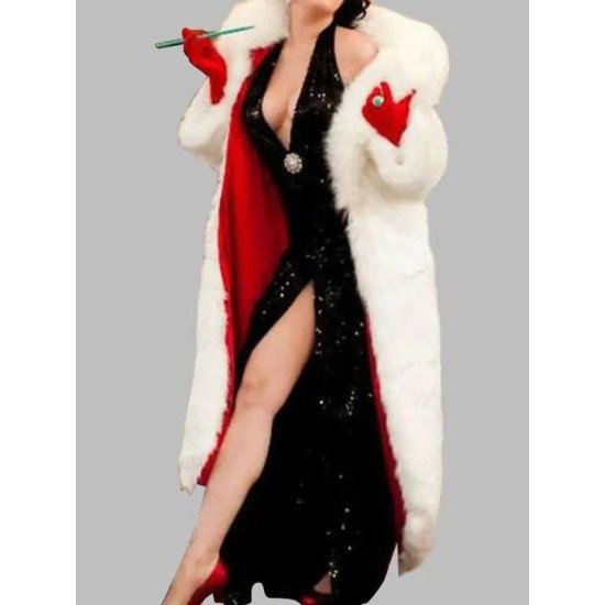 Cruella 101 Dalmatians Costume Coat for Women