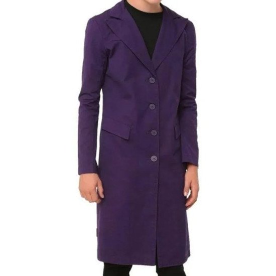 Dark Knight Joker Purple Cotton Coat