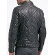 Diamond Quilted Real Sheepskin Leather Jacket