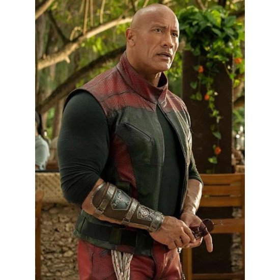 Dwayne Johnson Red One 2024 Leather Vest