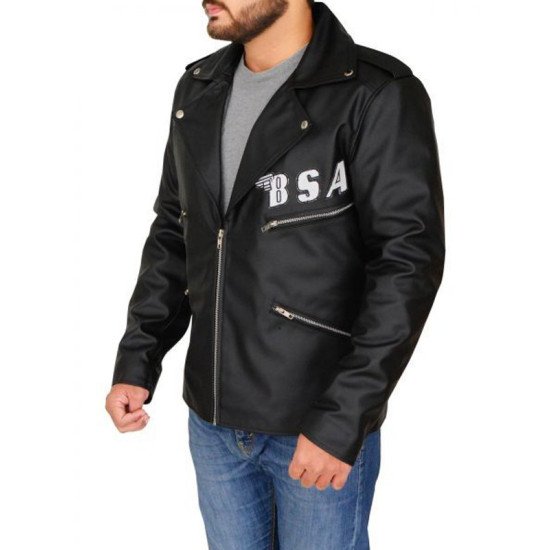 Faith BSA Rockers Revenge George Michael Black Leather Jacket