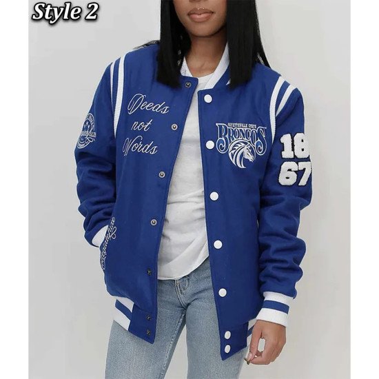 Fayetteville State Royal Varsity Wool Jacket