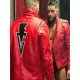 Fergal Devitt Motorcycle Red Leather Jacket