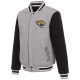 Gray Black Jacksonville Jaguars Two-Tone Varsity Wool Jacket