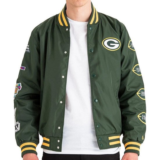 Green Bay Packers Champs Patches Jacket