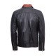 Guarda Vintage Black Leather Biker Jacket For Men