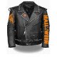 Halloween Party Black Leather Jacket