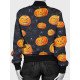 Halloween Pumpkin Bomber Jacket