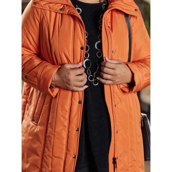 Happy Halloween Pumpkin Puffer Jacket