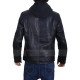 Highschool Biker Style Black Leather Jacket for Men