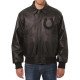 Indianapolis Colts Tonal All Black Leather Jacket