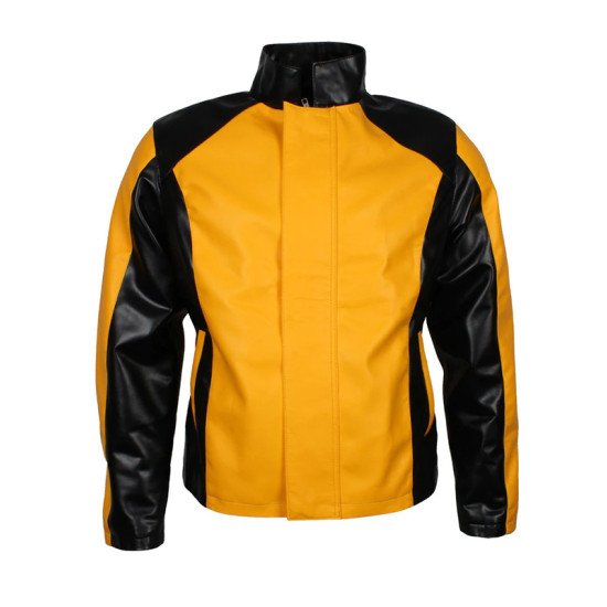 Infamous 2 Cole Macgrath Black & Yellow Leather Jacket