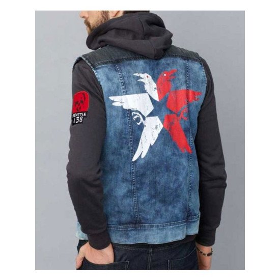 Infamous Second Son Delsin Rowe Blue Denim Vest