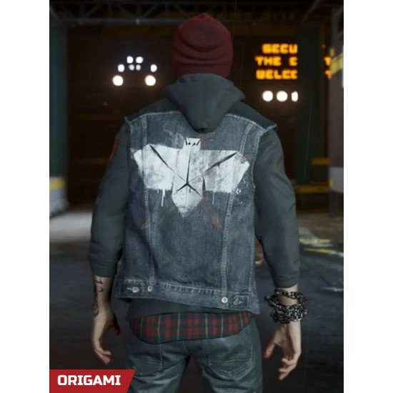 Infamous Second Son Delsin Rowe Blue Denim Vest