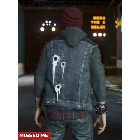 Infamous Second Son Delsin Rowe Blue Denim Vest