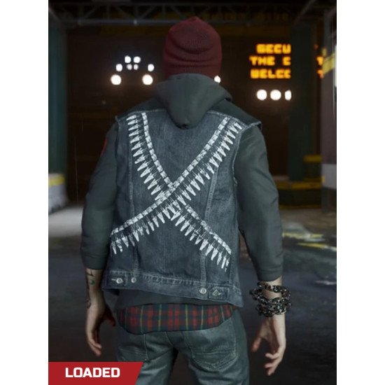 Infamous Second Son Delsin Rowe Blue Denim Vest