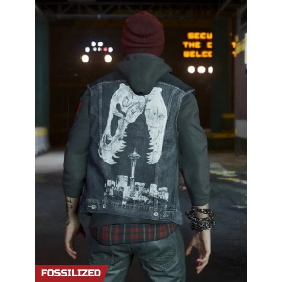 Infamous Second Son Delsin Rowe Blue Denim Vest