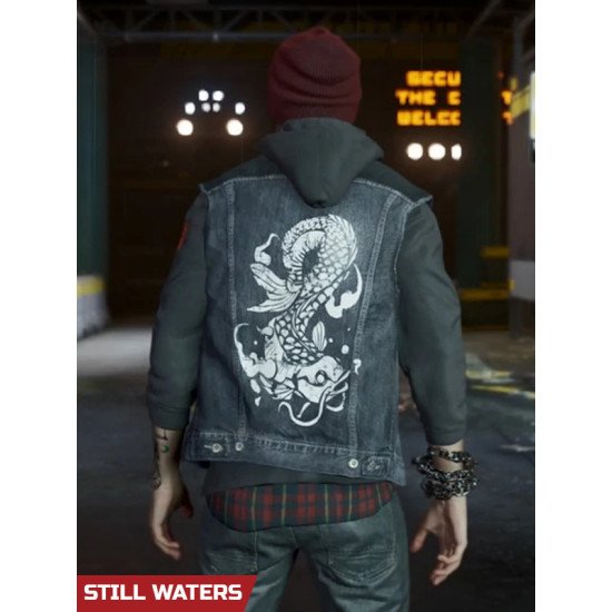 Infamous Second Son Delsin Rowe Blue Denim Vest