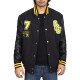 Justice League Cyborg Victor Stone Gotham City University Jacket Black Varsity