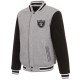 Las Vegas Raiders Varsity Black and Gray Wool Jacket