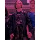 Mac Coyle Paper Girls 2022 Sofia Rosinsky Black Leather Bomber Jacket