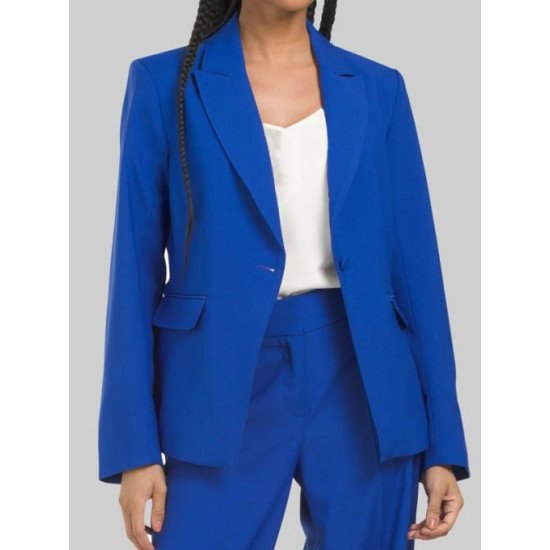 Marry Holland Movie Senior Year 2022 Blue Blazer Coat