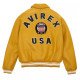 Men's Avirex Real Bomber American Flight Jacket Sheep Leather Jacket