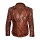 Men's Diamond Quilted Vintage Leather Biker Jacket