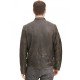 Men's Distressed Brown Biker Leather Jacket