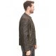 Men's Distressed Brown Biker Leather Jacket