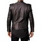 Men's Slim Fit Black Leather Motorcycle Jacket