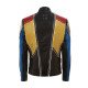 Men's Studded Multicolor Slimfit Leather Jacket